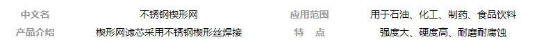 不銹鋼楔形網(wǎng)濾芯的優(yōu)勢_http://www.tj-singamas.com_新聞資訊_第1張